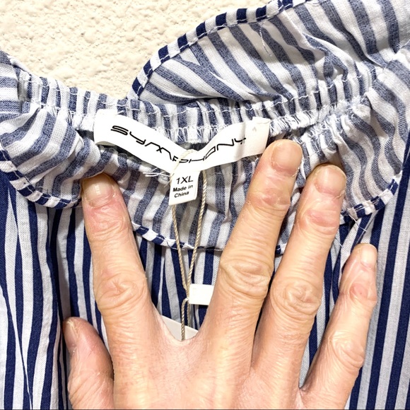 Plus Size Cold Shoulder Top (NWT) - Picture 6 of 7